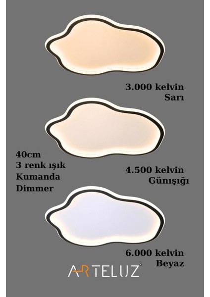 Asimetrik Model Modern Plafonyer Avize (40 cm ) fırsatları