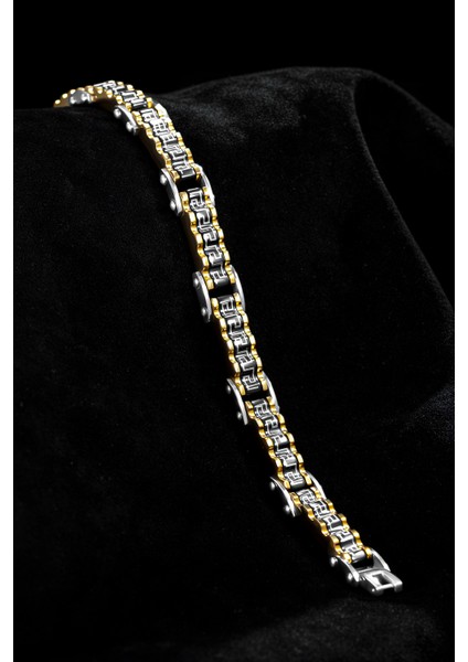 Grek Çark Çelik Sarı Erkek Bileklik Künye Cblaltgrek1 modelleri