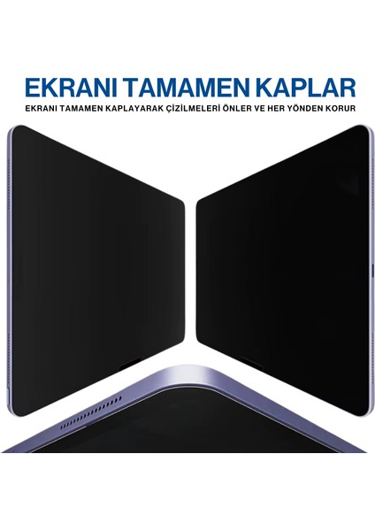 Apple iPad Air 3 10.5 Uyumlu Privacy Hayalet Full Glue Tablet Ekran Koruyucu