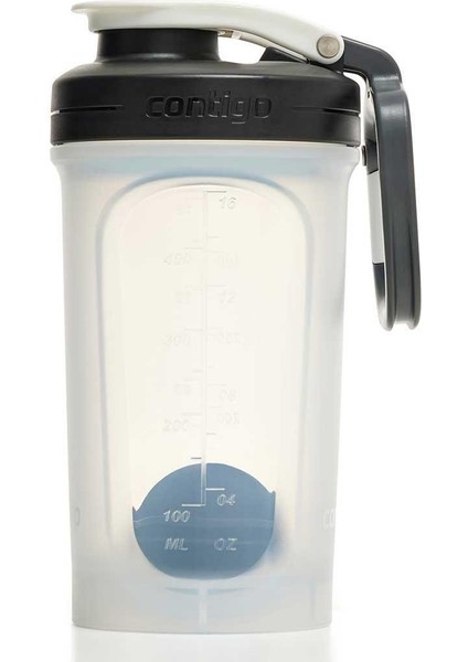 Shake Go Sporcu Suluğu & Shaker 590 ml - Şeffaf
