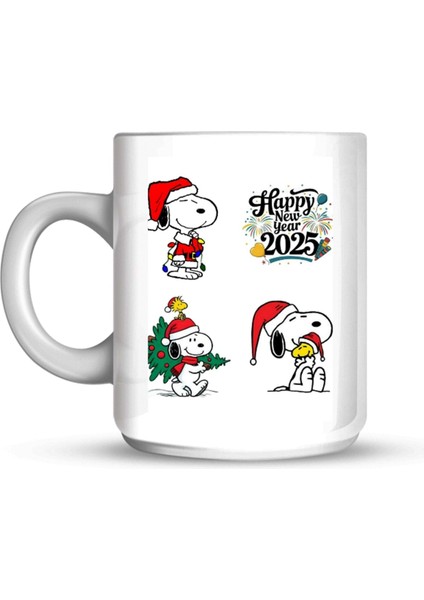 Happy New Yaer Snoopy Temalı Kupa