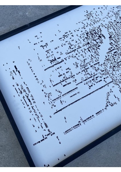 Asemic Sound Mappings Sergisi Asemik Resmi 62X244 cm 009 fiyatları