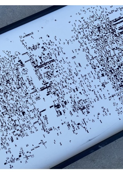 Asemic Sound Mappings Sergisi Asemik Resmi 62X244 cm 009 fırsatları