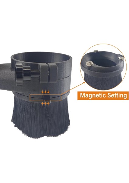 Cnc Gravür Makinesi Aksesuarları Mil Fırçası Toz Geçirmez Fırça 80MM Elektrikli Süpürge Mili (Yurt Dışından)