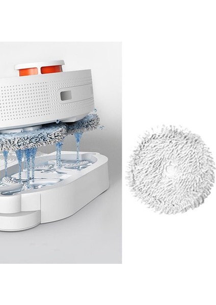 6 Adet Yıkanabilir Paspas Bezi Değiştirme Xiaomi Dreame Bot W10 Kendi Kendini Temizleyen Robotlu Süpürge Yedek Parça Aksesuarları (Yurt Dışından)