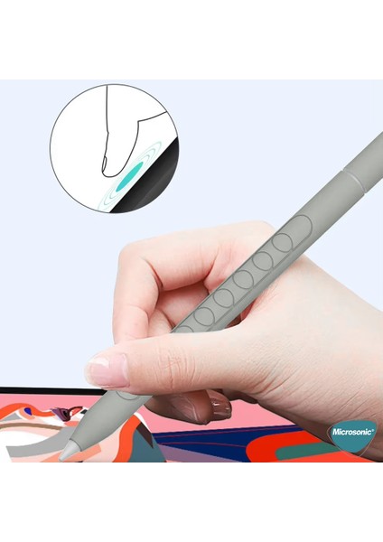 Apple Pencil Pro Kılıf Mat Silikon Lacivert