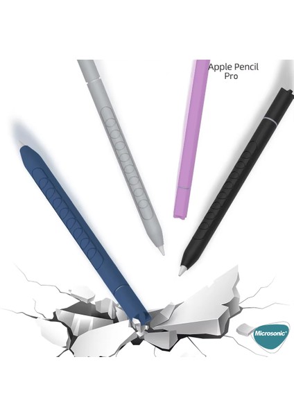 Apple Pencil Pro Kılıf Mat Silikon Lacivert