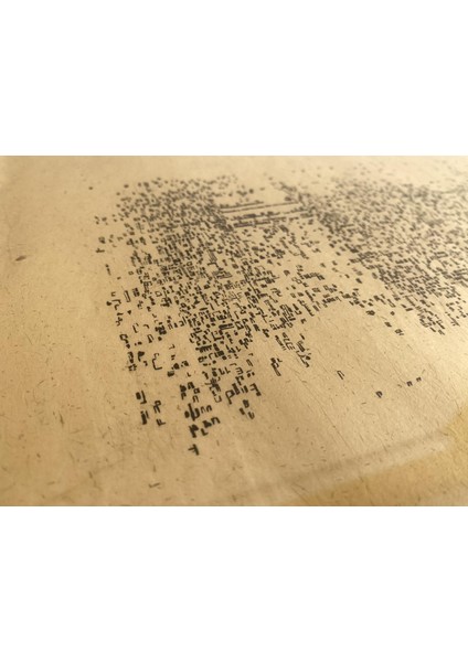 Asemic Sound Mappings Sergisi Asemik Resmi 31X66 cm 003 fırsatları