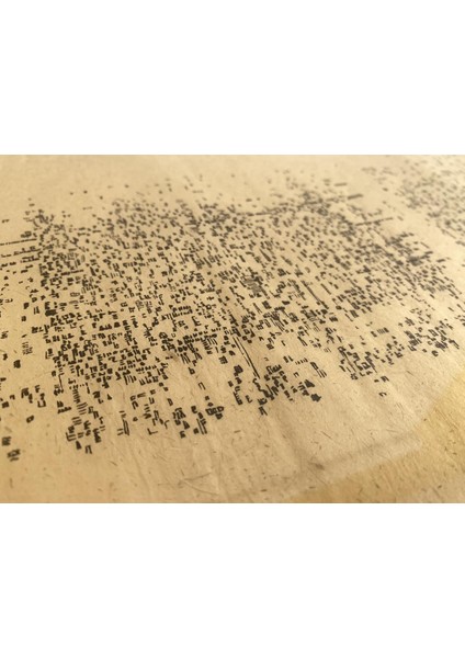 Asemic Sound Mappings Sergisi Asemik Resmi 31X66 cm 003 indirimleri