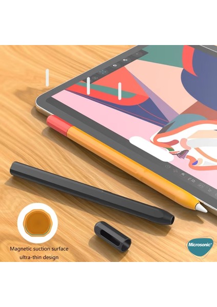 Apple Pencil Pro Kılıf Mat Silikon Beyaz Gri indirimleri