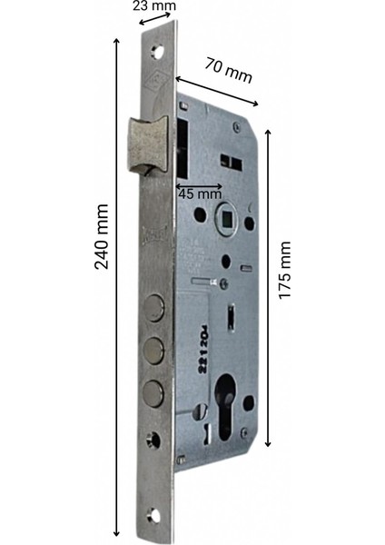 Silindirli Gömme Kilit 3 Milli Bilyalı Barelli 45 mm 2000 fiyatları