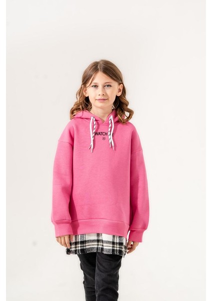 Kız Çocuk Kapşonlu Üç Iplik Sweatshirt G4532 modelleri