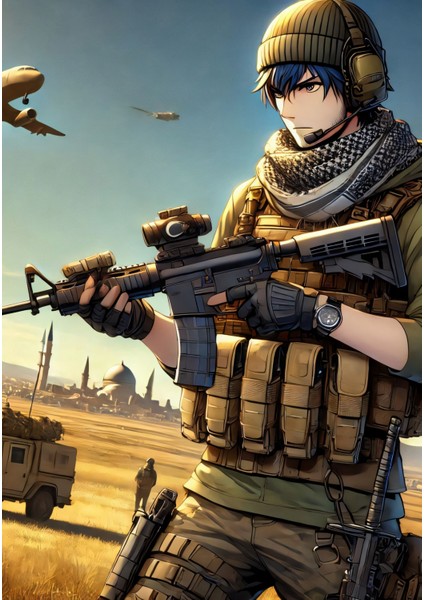 Ti-Play Zaka Anime Series Kılıç AS170 35X50 Çerçevesiz Karton Poster Uv Baskı