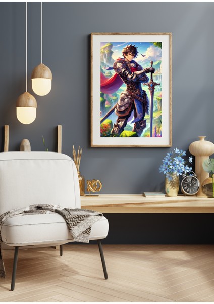 Ti-Play Zaka Anime Series Caeloryth AS252 35X50 Çerçevesiz Karton Poster Uv Baskı