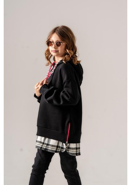 Kız Çocuk Kapşonlu Üç Iplik Sweatshirt G4532 fırsatları