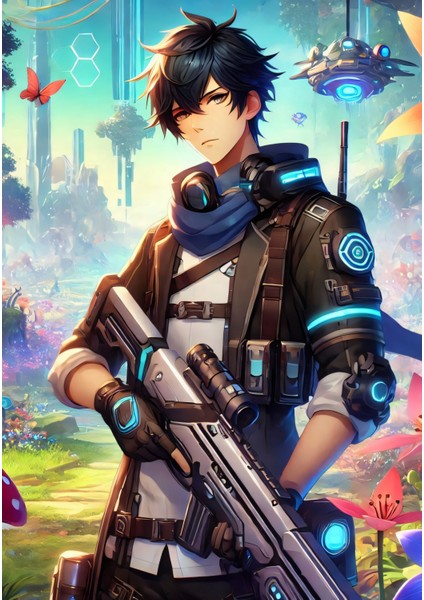 Ti-Play Zaka Anime Series Nynthor AS160 35X50 Çerçevesiz Karton Poster Uv Baskı