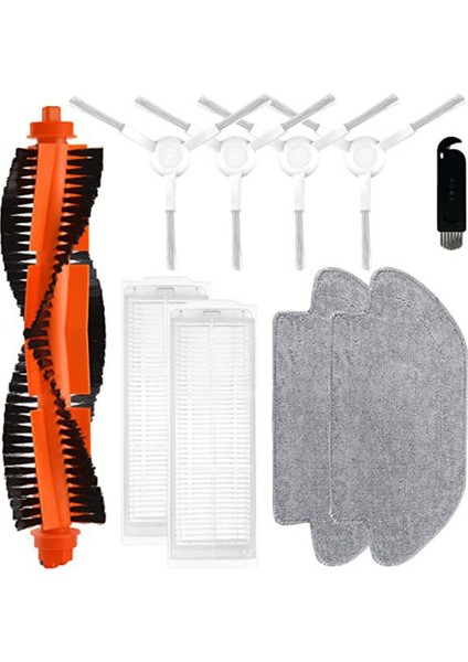 Xiaomi S12/B106GL/S10 Ana Yan Fırça Hepa Filtre Paspas Bezi Robot Süpürgeler Yedek Parça Aksesuar Değiştirme (Yurt Dışından)