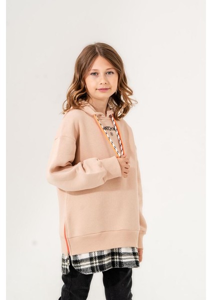 Kız Çocuk Kapşonlu Üç Iplik Sweatshirt G4532 modelleri