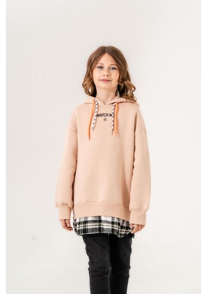 Kız Çocuk Kapşonlu Üç Iplik Sweatshirt G4532 indirimleri