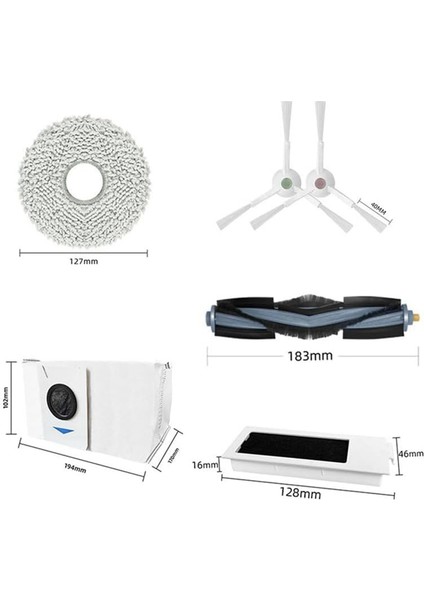 T20 Omni Pro Max Pro Elektrikli Süpürge Aksesuarları Için Yedek Parçalar Ana Fırça Toz Torbaları (Yurt Dışından)