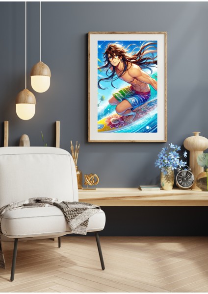 Ti-Play Zaka Anime Series Vynthor AS212 35X50 Çerçevesiz Karton Poster Uv Baskı