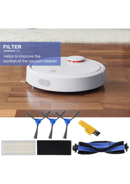 Yedek Kit Uyumlu Robovac 11S 30 30C 15C 12 Aksesuarlar Vakum Filtreleri Yan Fırçalar Rulo Fırça 14'lü Paket (Yurt Dışından)