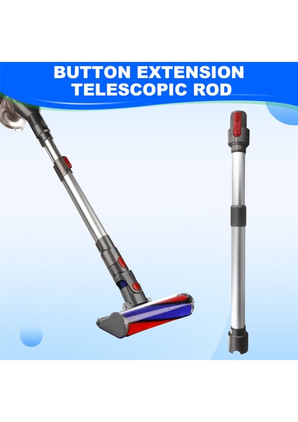 V8 V10 V11 V15 Elektrikli Süpürge Aksesuarları Için Teleskopik Boru 45 Cm'den 70 Cm'ye Kadar Uzatılabilir (Yurt Dışından)