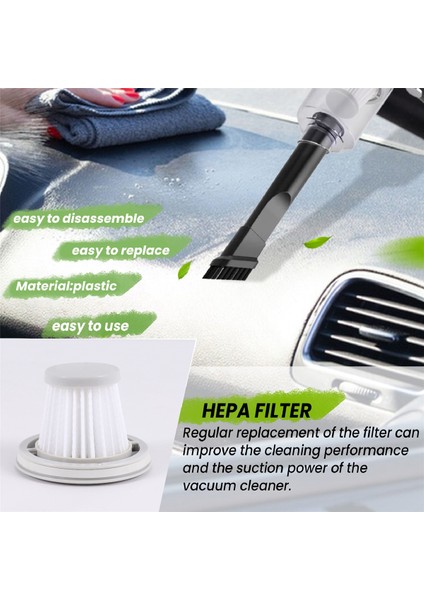 2 Adet Hepa Filtresi Handy Elektrikli Süpürge Ev Araba Mini Kablosuz Yıkanabilir Yedek Parça Aksesuarları (Yurt Dışından) indirimleri
