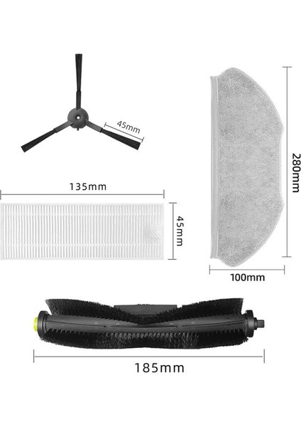 360 Robot Süpürge X100 S10 Max Yedek Parça Aksesuarları (Yurt Dışından) fırsatları