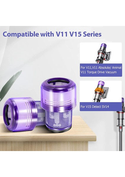 V11 V15 SV14 Absolute Animal Detect Extra Pro Torque Drive Vakum Temizleyici Için Yedek Filtreler (Yurt Dışından)