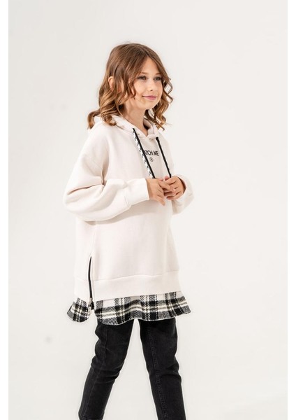 Kız Çocuk Kapşonlu Üç Iplik Sweatshirt G4532 modelleri