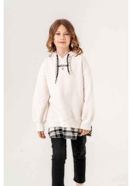 Kız Çocuk Kapşonlu Üç Iplik Sweatshirt G4532 fırsatları