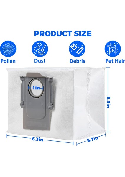 S8+ S8 Pro Ultra S7 Maxv + Max+ Q8 Q5 Pro+ Q5+ Ultra Için Toz Torbaları (Yurt Dışından) indirimleri