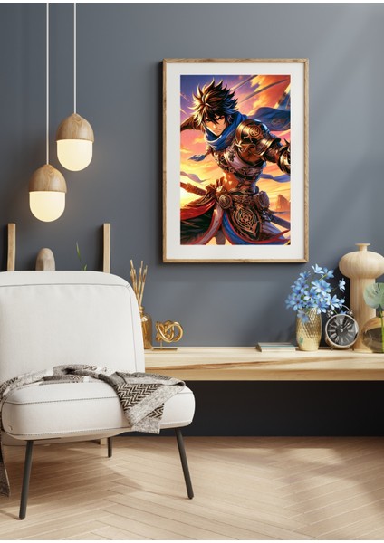 Ti-Play Zaka Anime Series Auriseth AS222 35X50 Çerçevesiz Karton Poster Uv Baskı