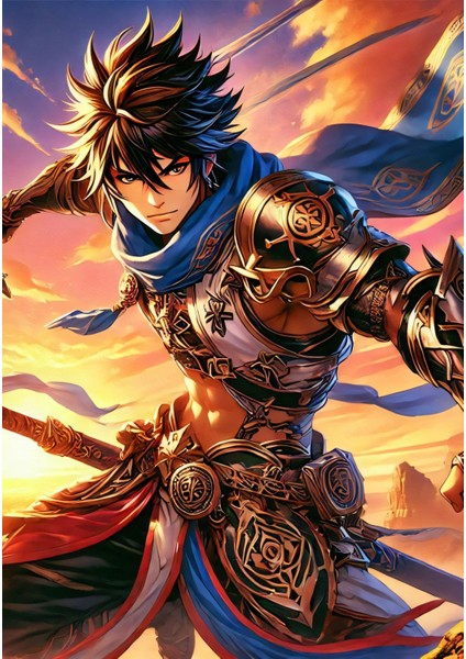 Ti-Play Zaka Anime Series Auriseth AS222 35X50 Çerçevesiz Karton Poster Uv Baskı