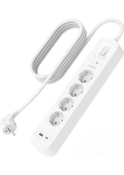 ‎SRB001VF2M Usb-C-Usb-A 4x Akım Korumalı Priz 2 Metre