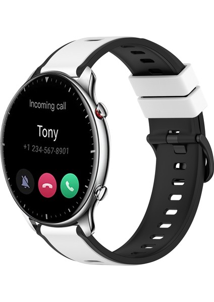 Amazfit Gtr 2 Için Iki Renkli Silikon Saat Bandı (Yurt Dışından)