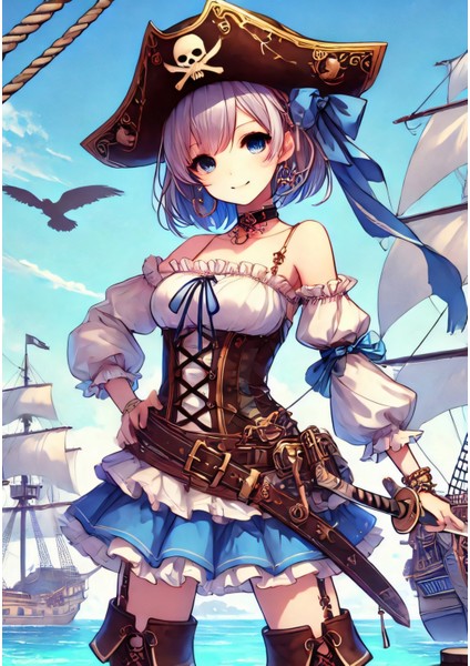 Ti-Play Zaka Anime Series Thalyon AS111 35X50 Çerçevesiz Karton Poster Uv Baskı