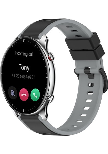 Amazfit Gtr 2 Için Iki Renkli Silikon Saat Bandı (Yurt Dışından)