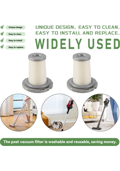 ZR009005 Hepa Filtre X-Force Flex 8.60 Kablosuz Elektrikli Süpürge Yedek Parçaları Için 4 Adet (Yurt Dışından)
