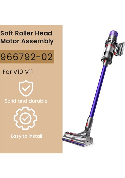 V10 V11 Elektrikli Süpürge Için 30W Motor Yumuşak Silindir Aksesuar Montajını Değiştirin (Yurt Dışından)