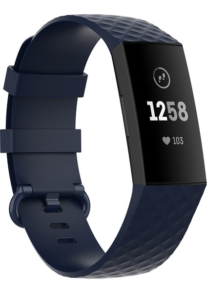 Fit Charge 4 / Charge 3 / Charge 3 Se Için 18MM Gümüş Renk Tokalı Tpu Bilek Kayışı Watch Band, Boyut: L (Zeytin Yeşili) (Yurt Dışından)