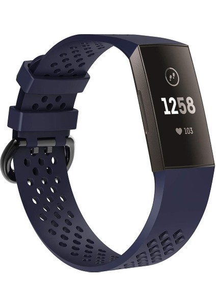 Fıt Charge 3 Için Kare Delikli Spor Bilek Kayışı (Yurt Dışından)