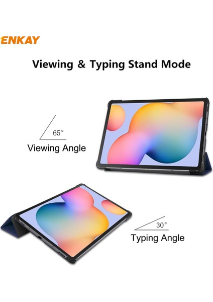 Tab S6 P610 / P615 Için Tutuculu Flip Akıllı Kılıf (Yurt Dışından)