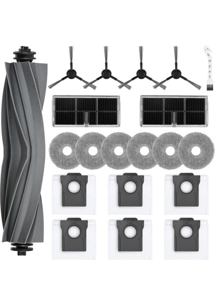 L10S Pro Ultra Heat / X30 Robot Süpürge Ana Yan Fırça Hepa Filtre Paspas Bezi Toz Torbaları Parçaları (Yurt Dışından)