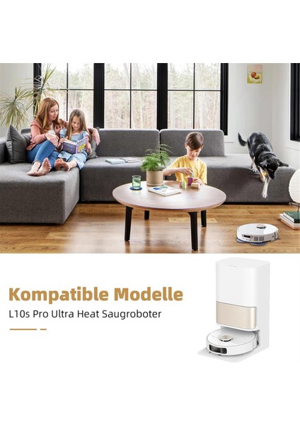 L10S Pro Ultra Heat / X30 Robot Süpürge Ana Yan Fırça Hepa Filtre Paspas Bezi Toz Torbaları Parçaları (Yurt Dışından)