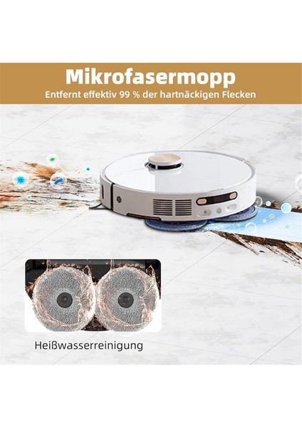 L10S Pro Ultra Heat / X30 Robot Süpürge Ana Yan Fırça Hepa Filtre Paspas Bezi Toz Torbaları Parçaları (Yurt Dışından)