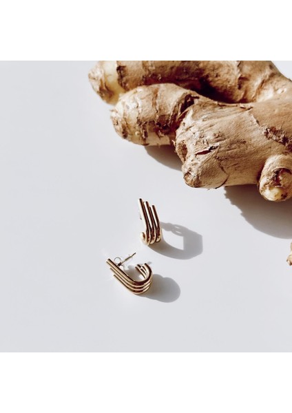 Volume Steel Earring | Çelik Küpe