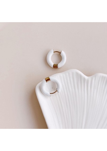 Whity Steel Earring