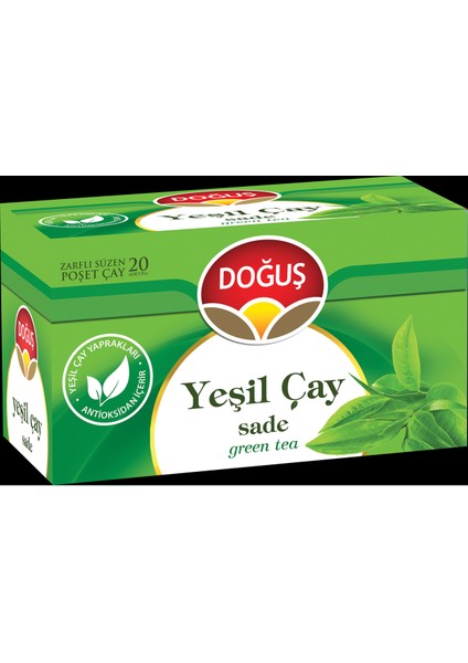 Yeşil Çay Sade 20'li Bardak Poşet